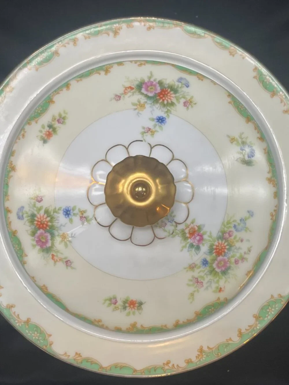Vtg Noritake Empress China Japan Porcelain Round Covered Vegetable Serving Bowl
